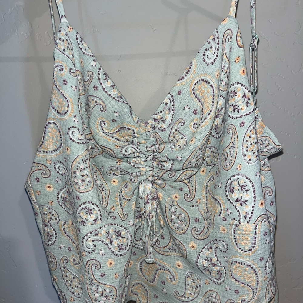 Elegant Paisley Print Tank Top